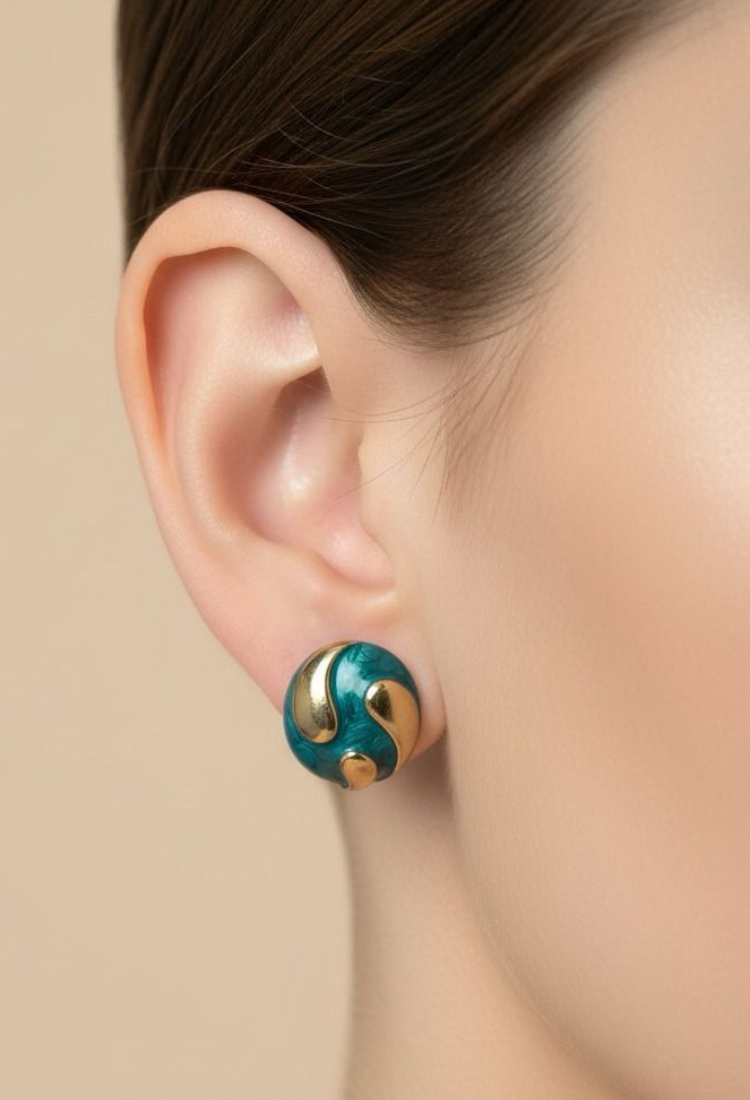 Blue Ear Studs – A Touch of Soft Sophistication