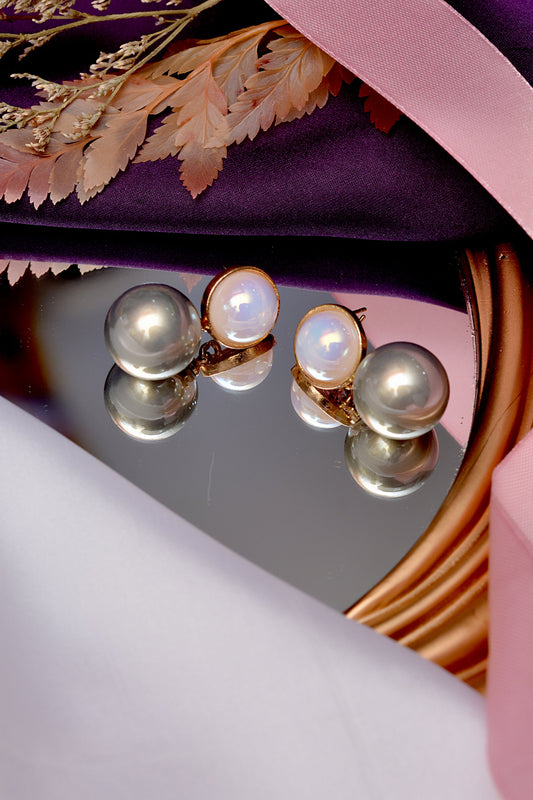 Green Earrings – Timeless Elegance with a Gold-Plated Finish