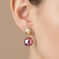 Maroon Earrings – Timeless Elegance with a Gold-Plated Finish