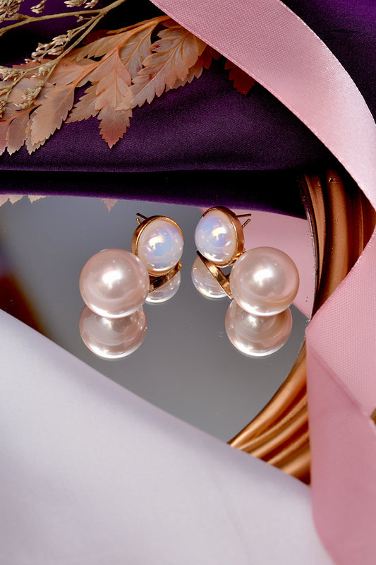 Peach Earrings – Timeless Elegance with a Gold-Plated Finish