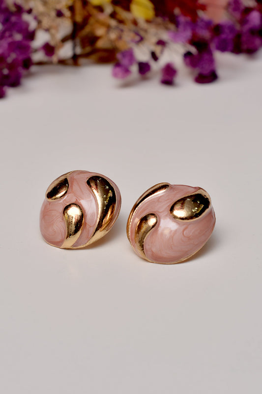 Pink Ear Studs – Subtle Luxury for Timeless Style