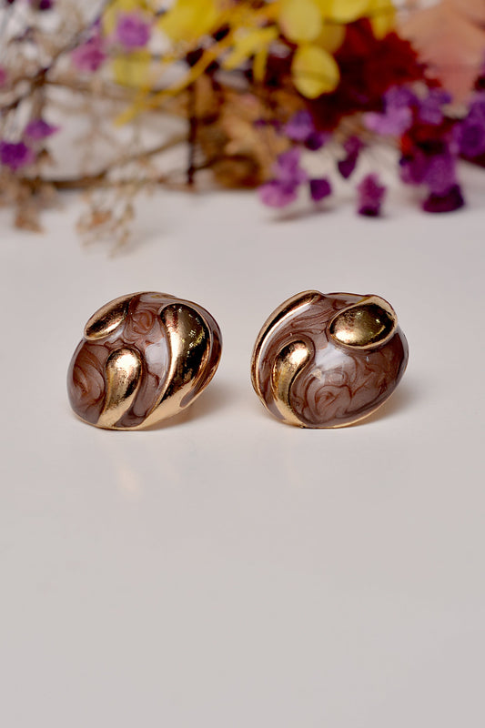 Brown Ear Studs – Timeless Elegance for Everyday Wear