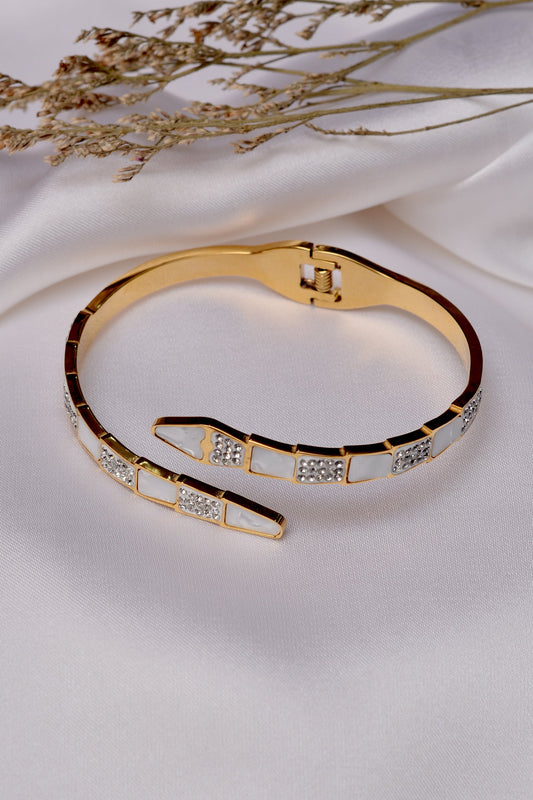 White Karra Bangles