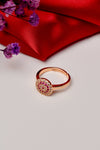 Red Ring – Bold Elegance with a Gold-Plated Finish
