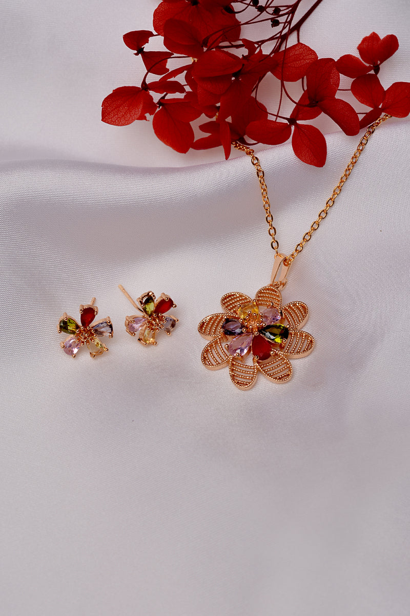 Multicolor Locket Set – Vibrant Elegance for Every Occasion