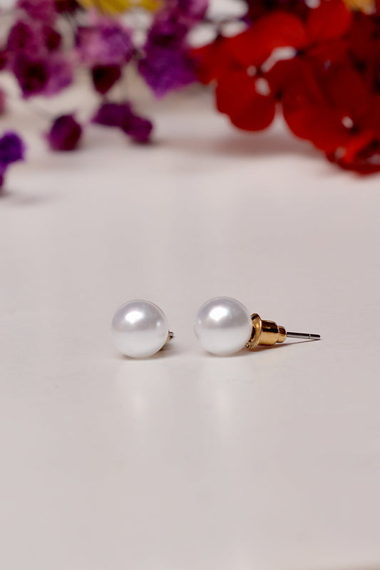 White Ear Stud